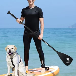 3-Piece Detachable SUP Paddle Adjustable Length Stand Up Paddleboard Paddles Aluminum Alloy One Way Paddle for Canoe Kayaking