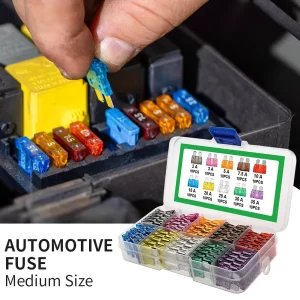 100Pcs Blade Type Fuse Set 2A 3A 5A 7.5A 10A 10 Types Car Fuse Assortment 15A 20A 25A 30A 35A Blade Type Fuse Assorted Kit