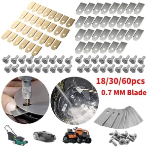 30PCS Lawn Mower Cutting Blades Set Stainless Steel Mowing Machine Blades 0.7 MM for Husqvarna Automower/Gardena Lawnmower